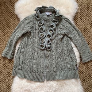 Naartjie green cardigan sweater size small 4